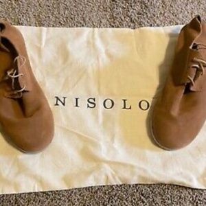 Nisolo Men’s Lightweight Flex Derby shoes, Size 9, brown